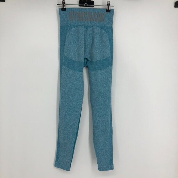 Gymshark blue  marled high waist flex workout leggings size ~S - Picture 4 of 16